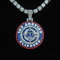 Los Angeles Clippers Official NBA 2024 Logo Pendant - White Gold
