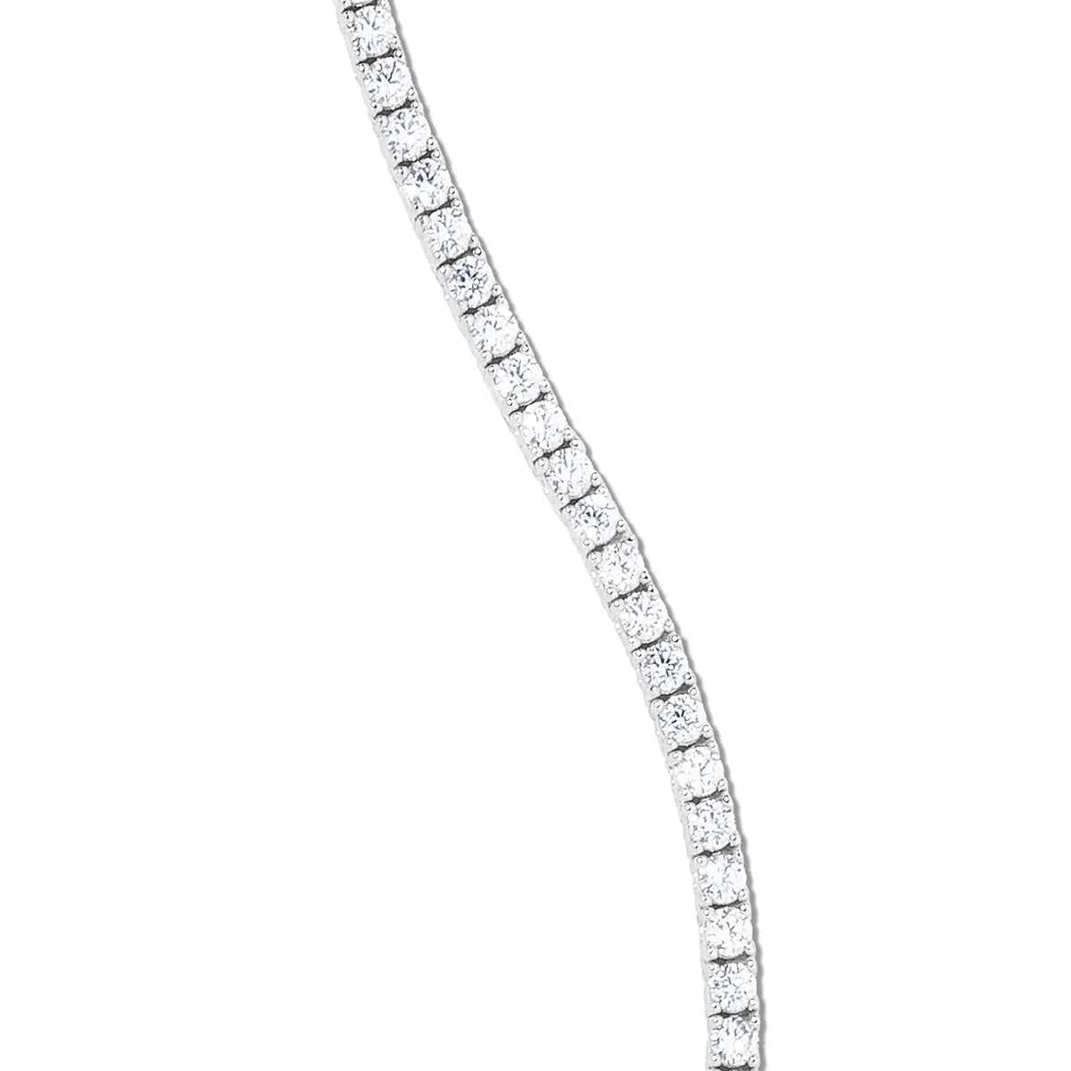 Diamond Tennis Chain in White Gold- 3mm