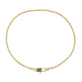 Rope Chain Bracelet in Yellow Gold Vermeil - 2mm