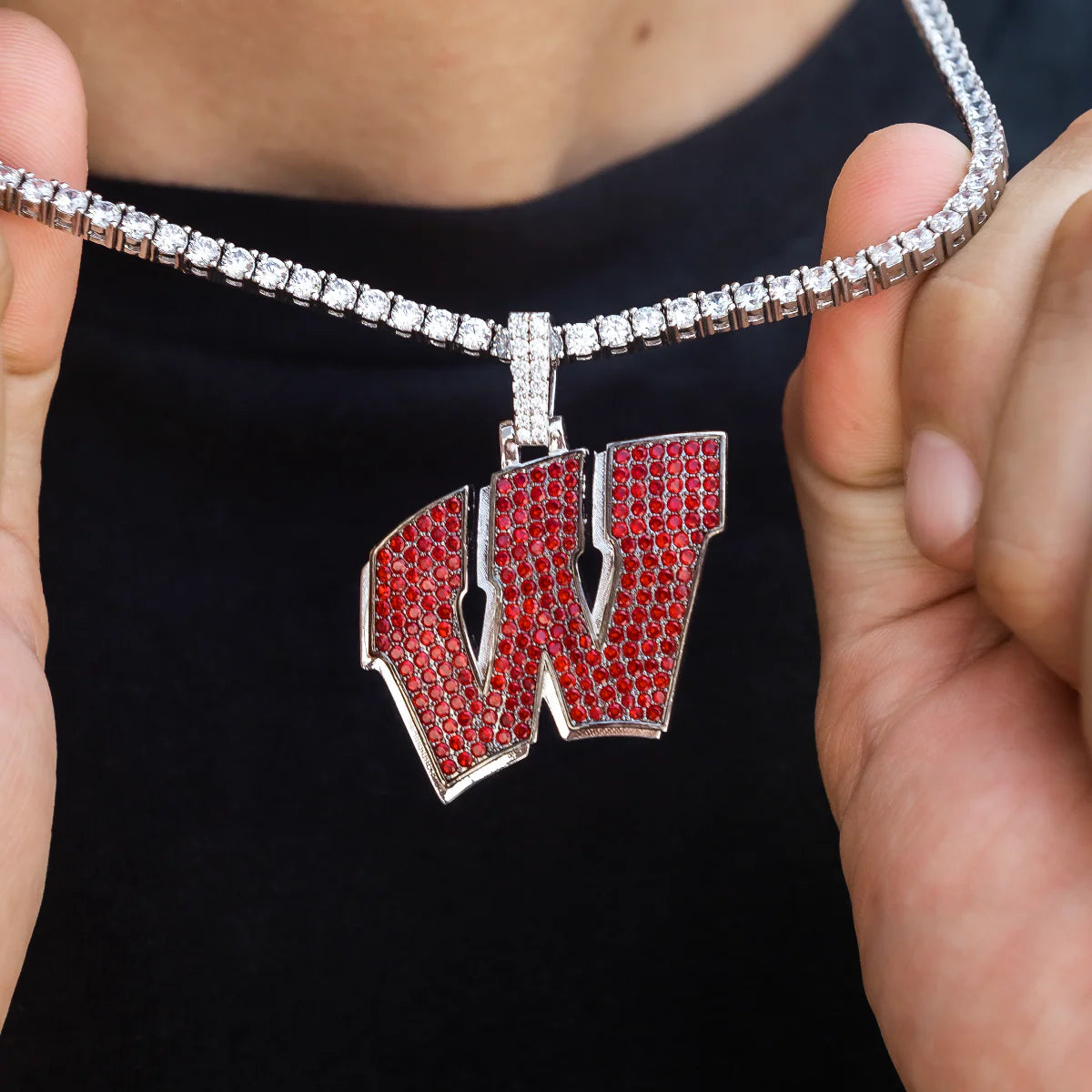 Wisconsin Badgers Official NCAA Logo Pendant