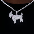 GOAT Pendant in White Gold