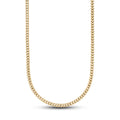 Franco Chain in Hollow Yellow Gold - 4mm