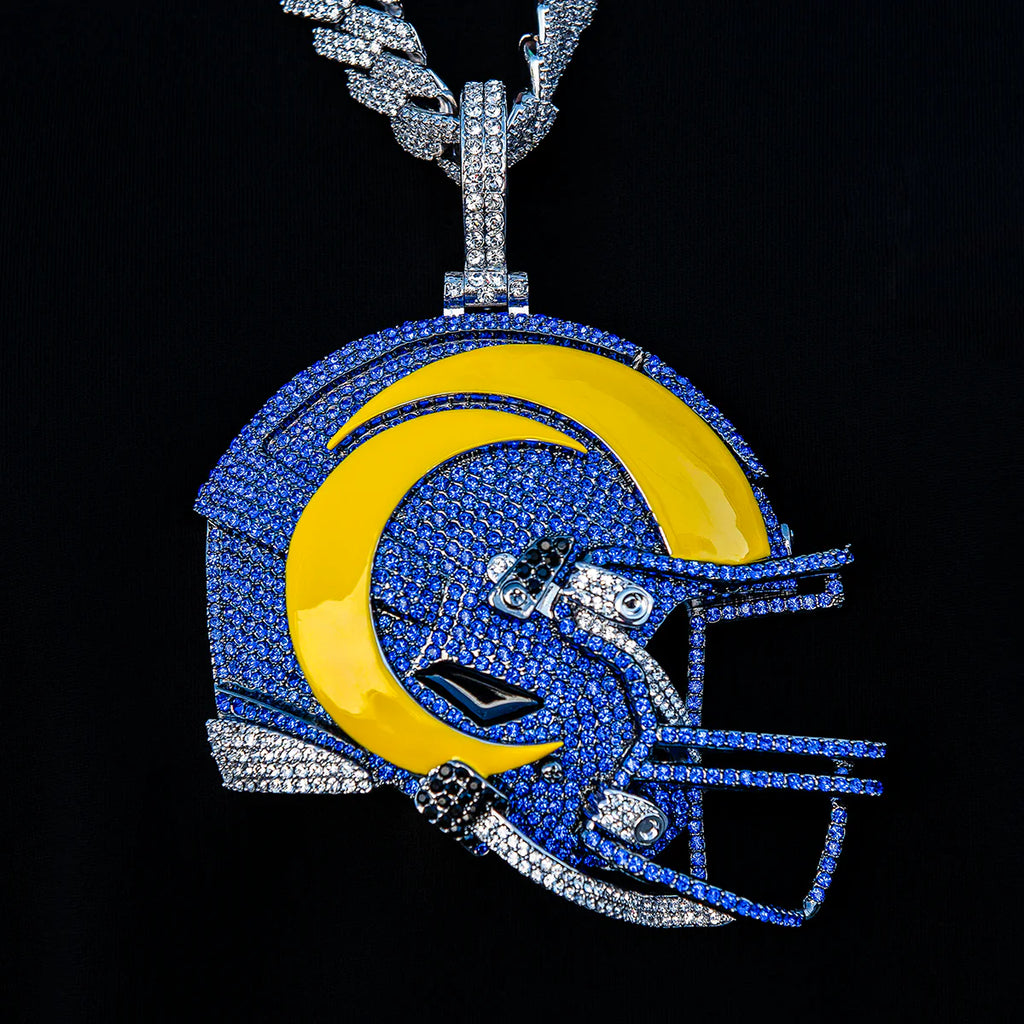 Giant Los Angeles Rams Official NFL Helmet Pendant