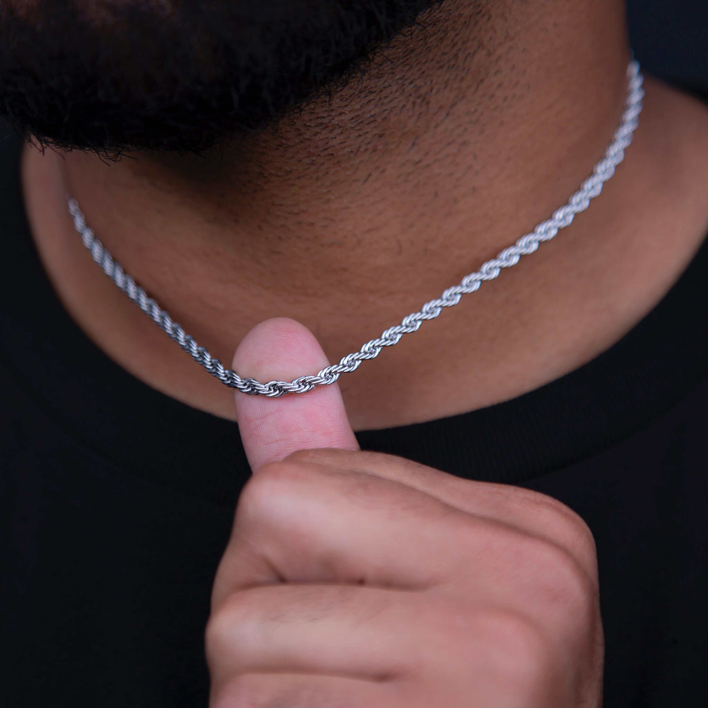 Rope Chain in Sterling Silver - 4mm