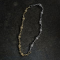 GLD X Bloody Osiris Dual Finish Moissanite Ball Chain in White and Yellow Gold Vermeil