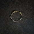 GLD X Bloody Osiris Dual Finish Moissanite Ball Chain Bracelet in White and Yellow Gold Vermeil