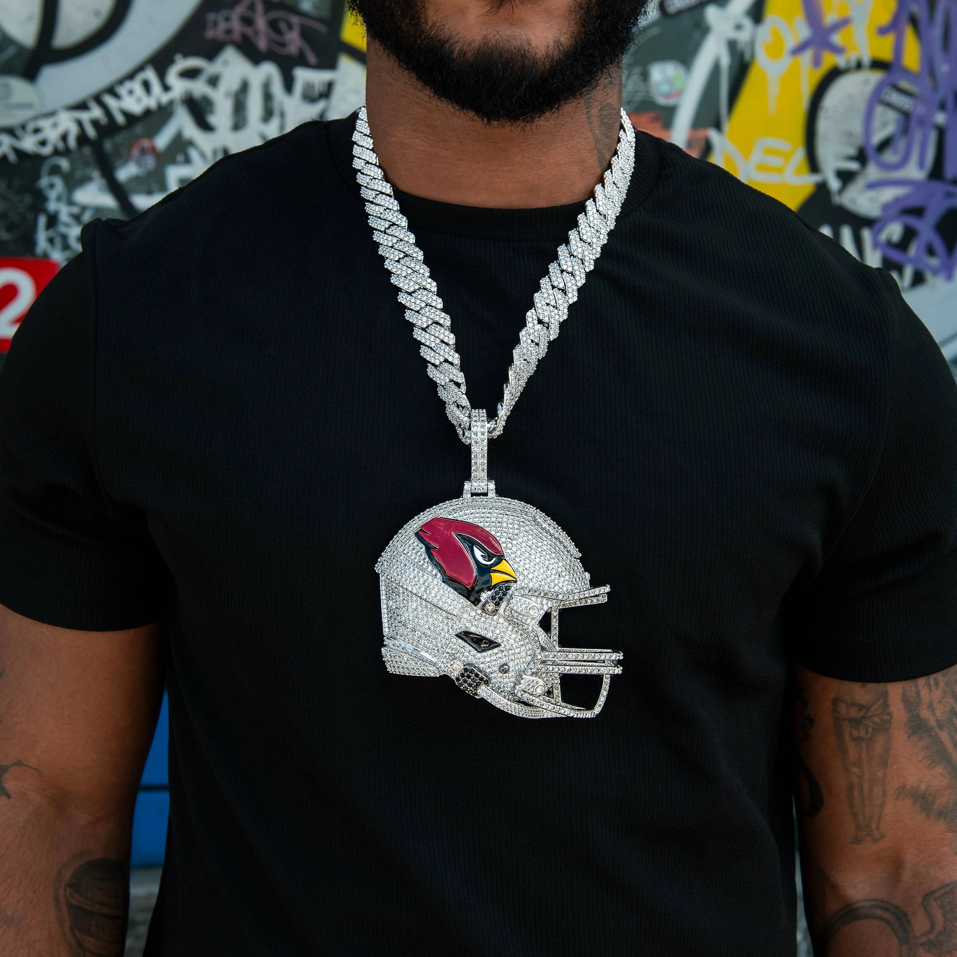 Giant Arizona Cardinals Official NFL Helmet Pendant