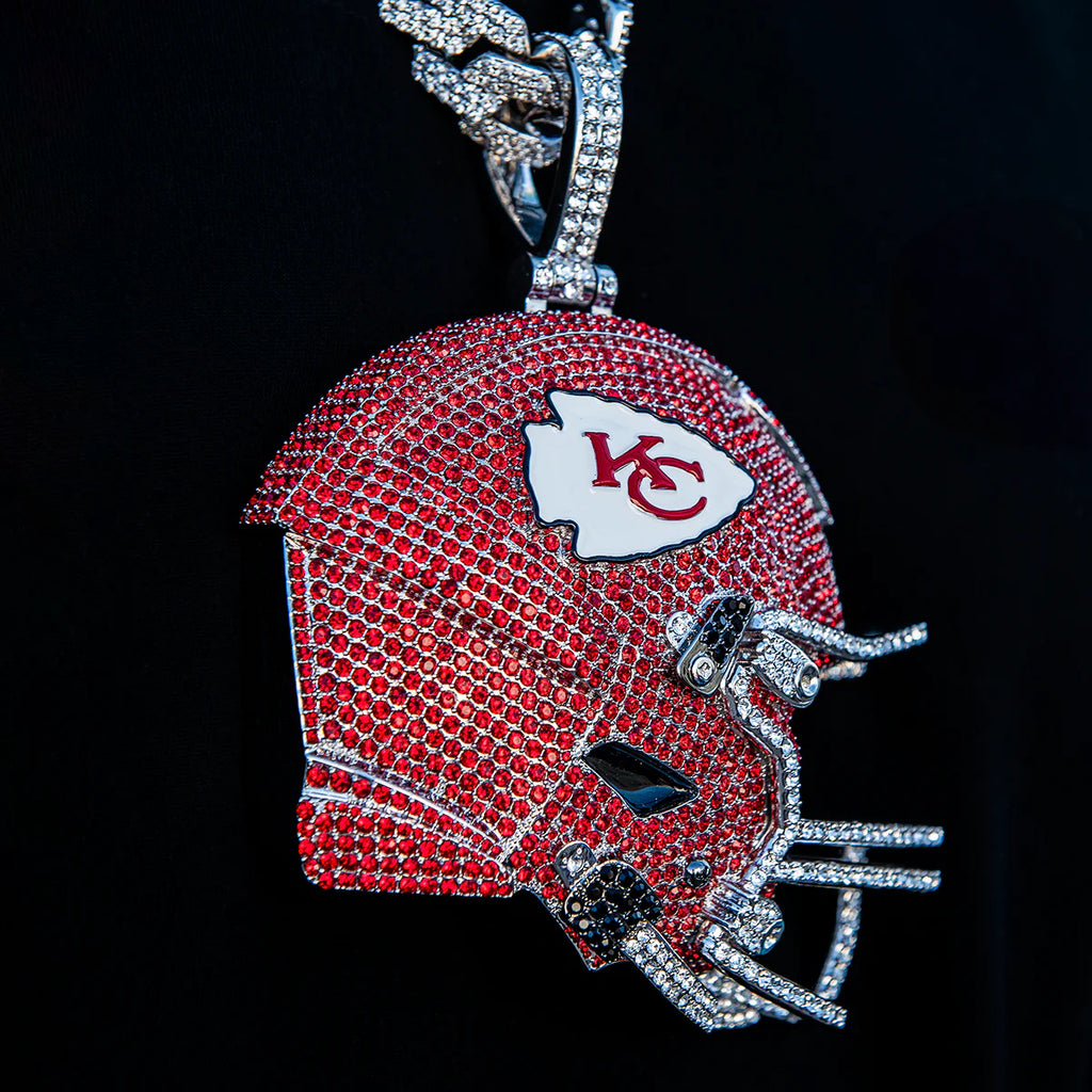 Giant Kansas City Chiefs Official NFL Helmet Pendant
