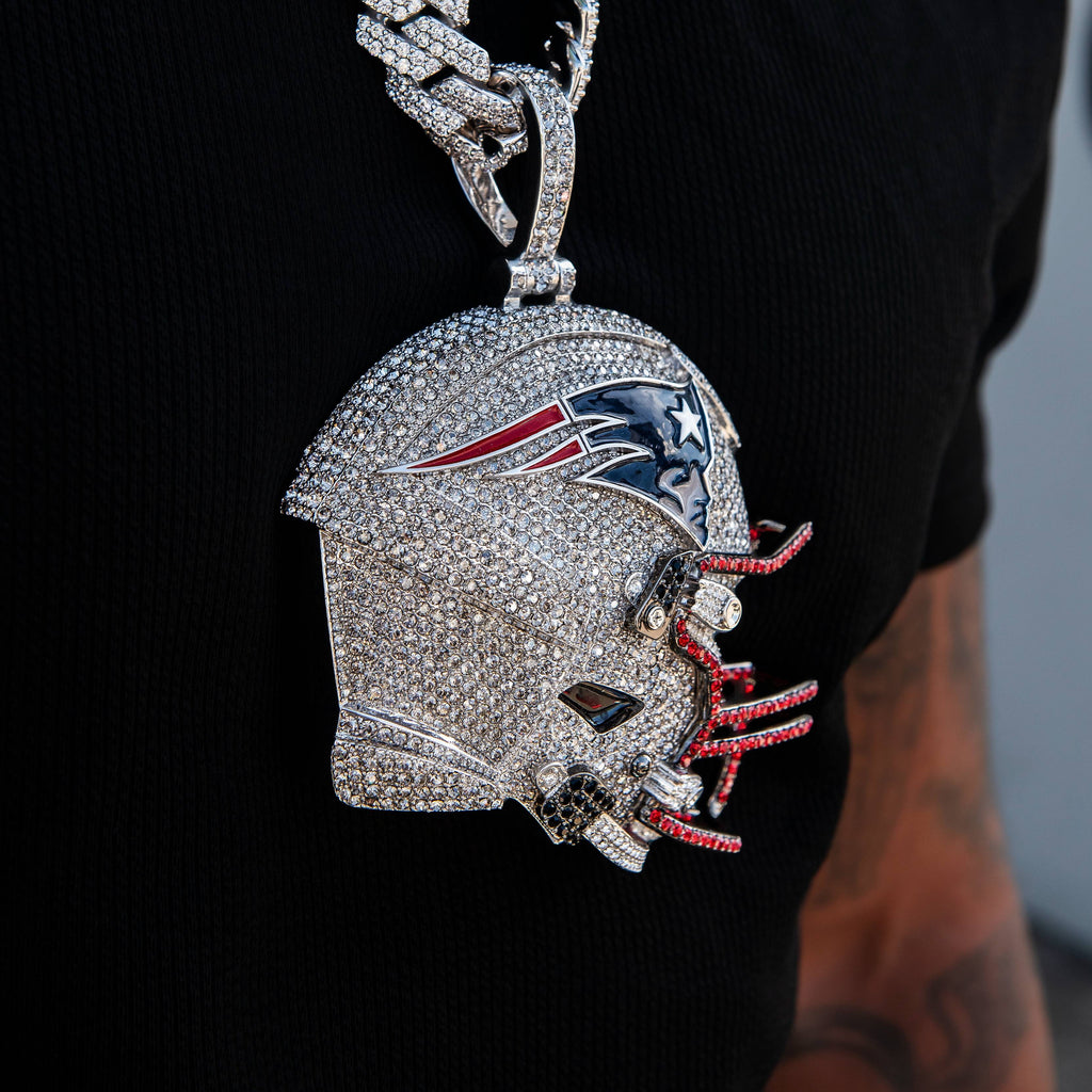Giant New England Patriots Official NFL Helmet Pendant