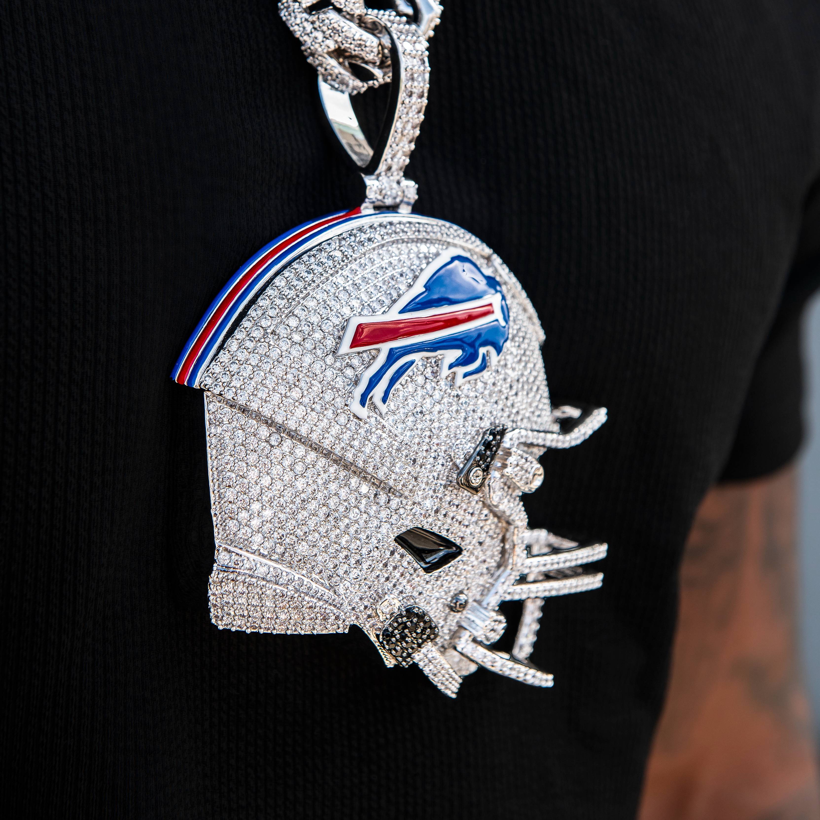 Giant Buffalo Bills Official NFL Helmet Pendant
