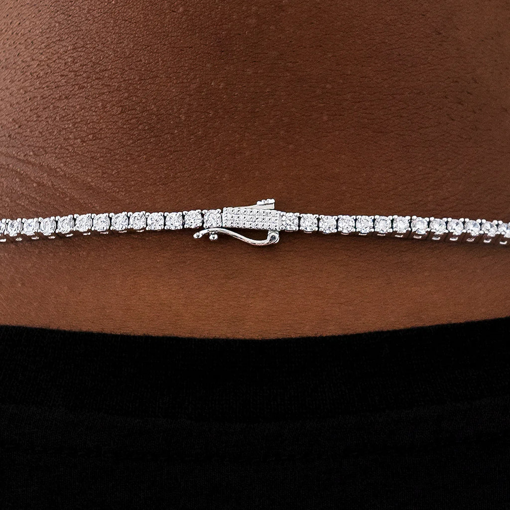 Diamond Tennis Chain in White Gold- 3mm
