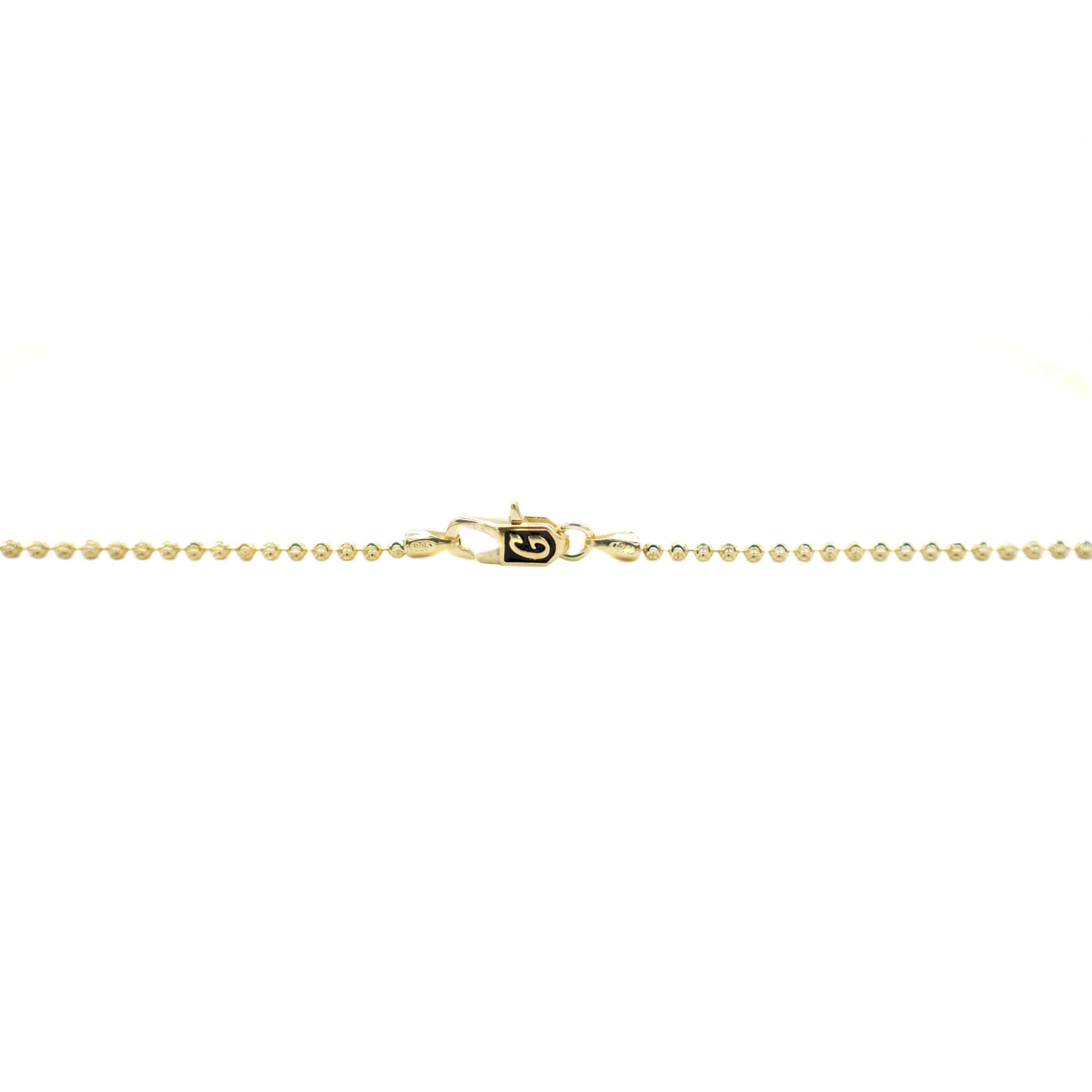 Moon Cut Ball Chain in Yellow Gold Vermeil - 2mm