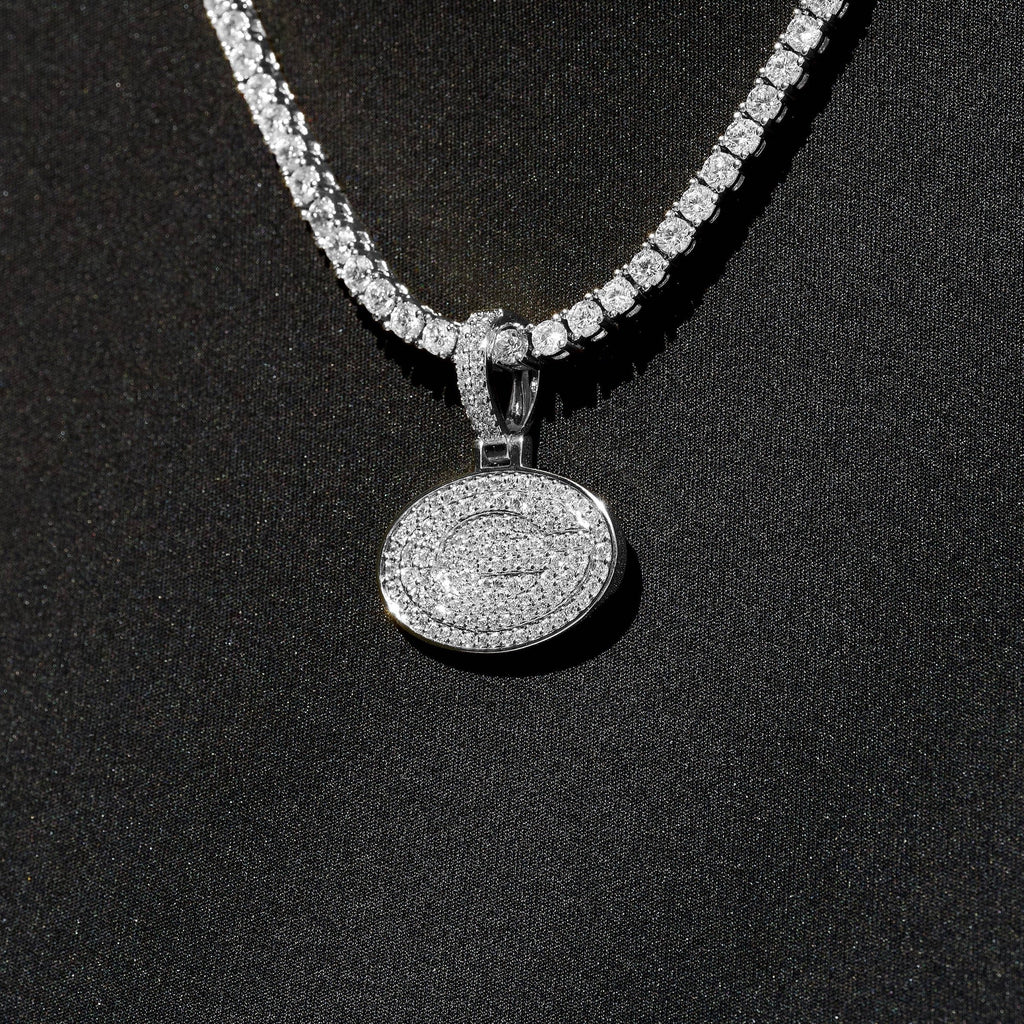 Green Bay Packers Official NFL Micro Logo Pendant in White Gold