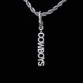 Dallas Cowboys Official NFL Wordmark Logo Clip On Pendant - White Gold
