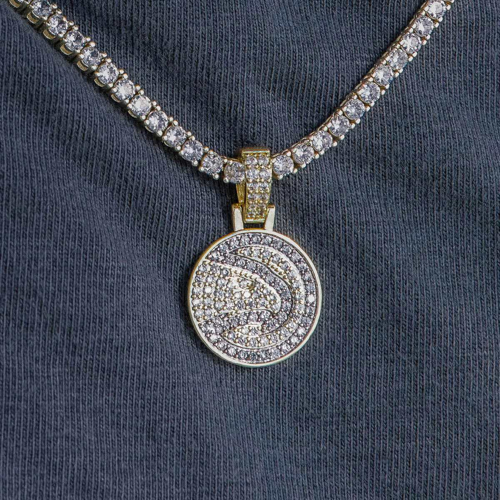 Atlanta Hawks Official NBA Micro Logo Pendant