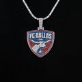 FC Dallas Official MLS Logo Pendant in White Gold