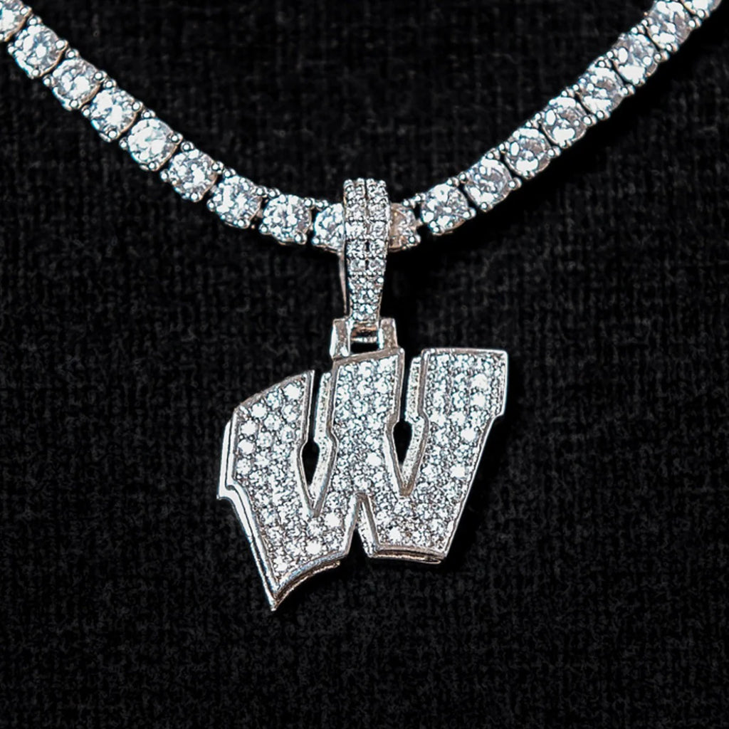 Wisconsin Badgers Official NCAA Micro Logo Pendant