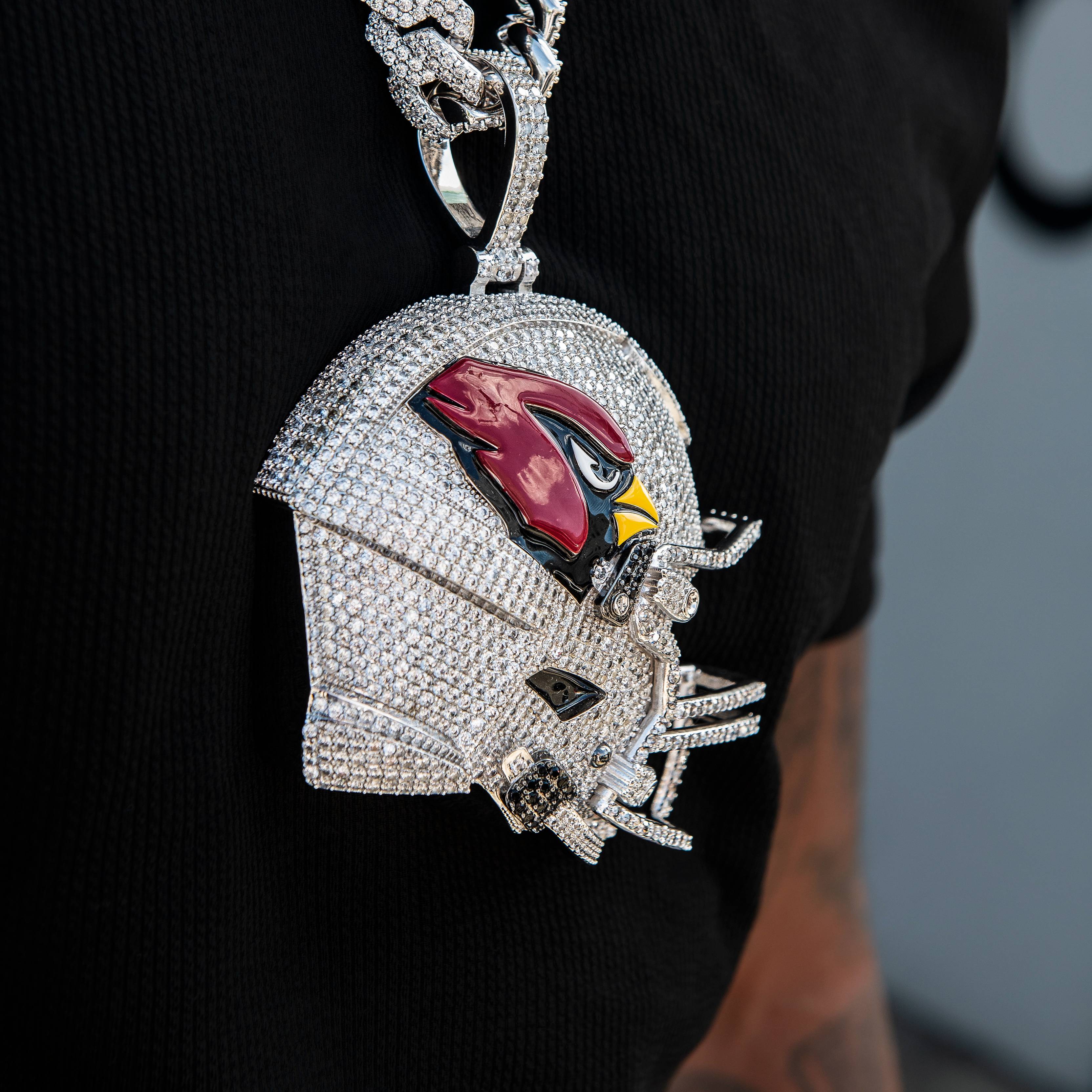 Giant Arizona Cardinals Official NFL Helmet Pendant
