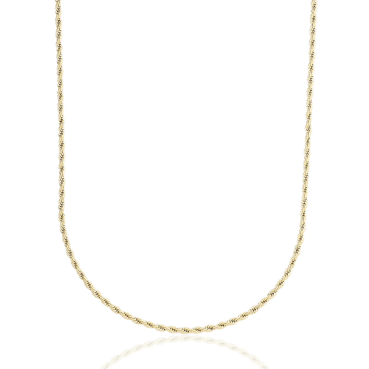 Rope Chain in Yellow Gold - 2mm