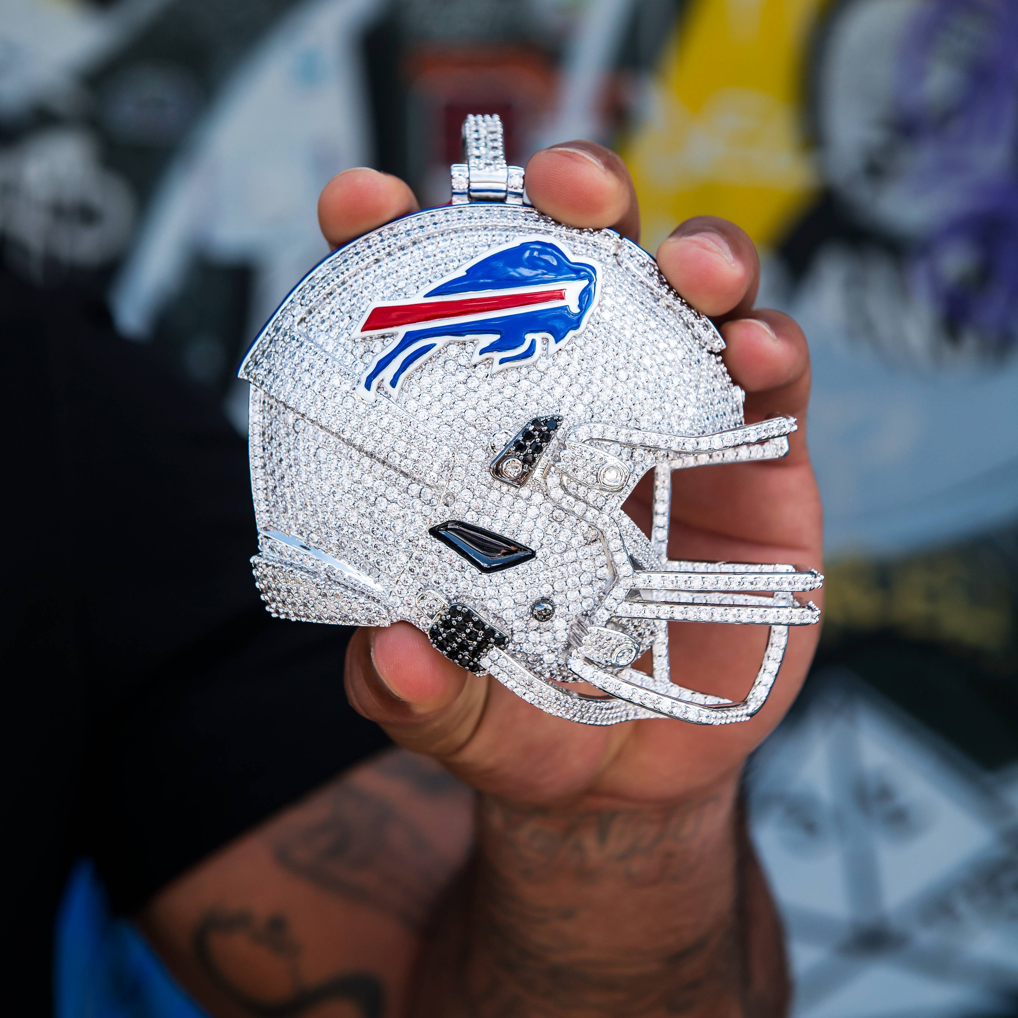 Giant Buffalo Bills Official NFL Helmet Pendant