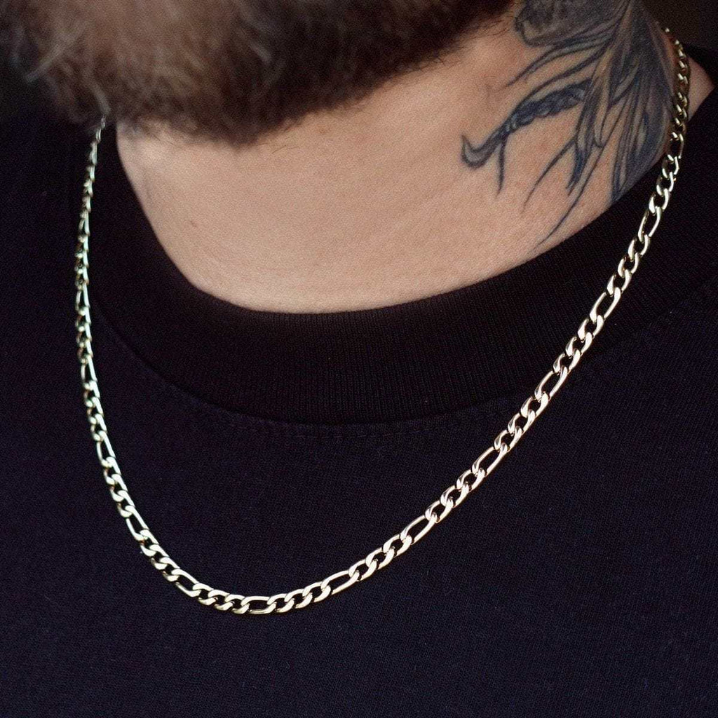Solid Gold Figaro Link Chain (4mm)