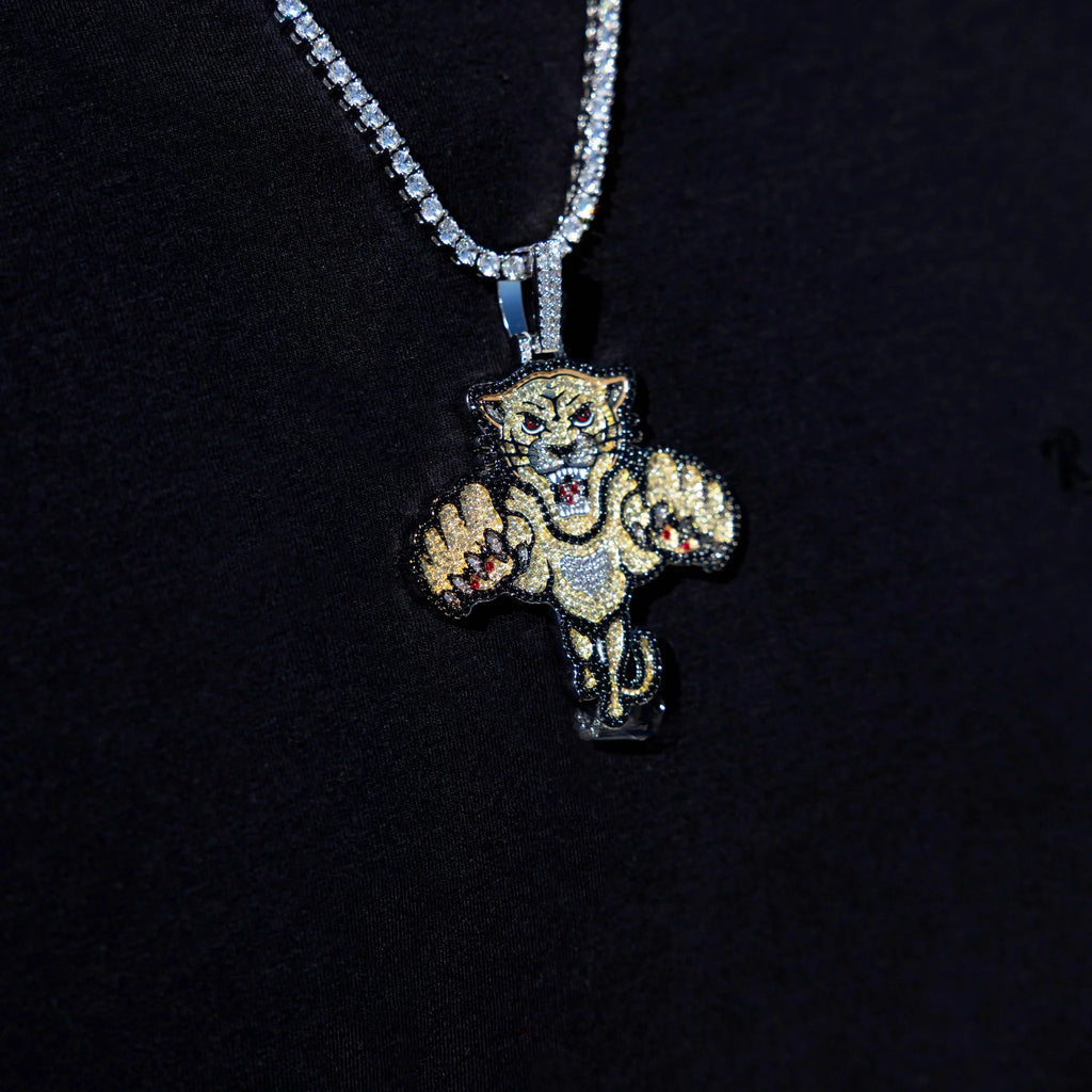 Florida Panthers Official NHL Winter Classic Logo Pendant in White Gold