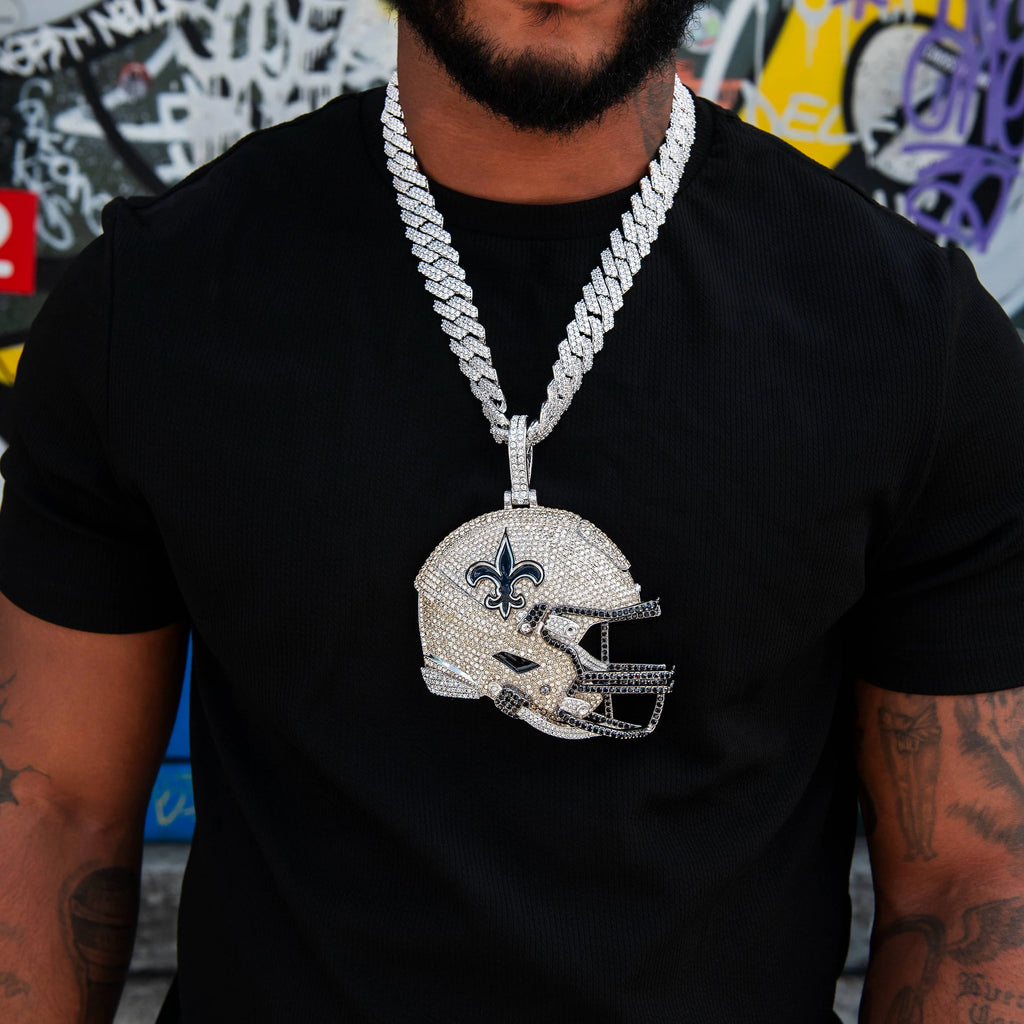 Giant New Orleans Saints Official NFL Helmet Pendant