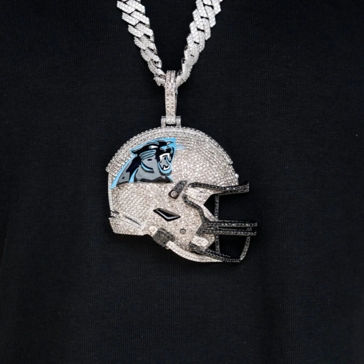 Giant Carolina Panthers Official NFL Helmet Pendant
