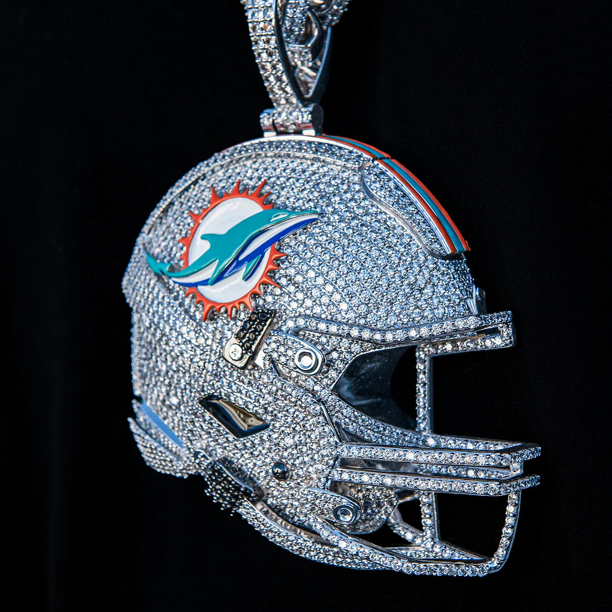 Giant Miami Dolphins Official NFL Helmet Pendant