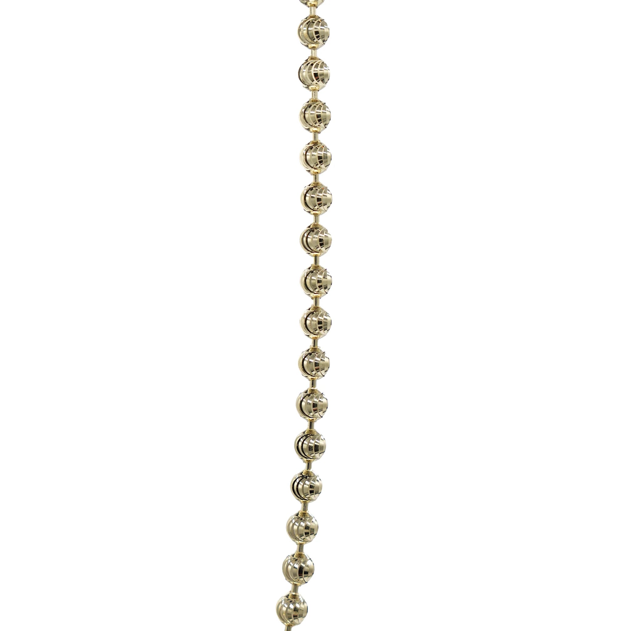 Moon Cut Ball Chain in Yellow Gold Vermeil - 4mm