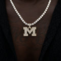 University of Michigan Wolverines Official NCAA Micro Logo Pendant in Yellow Gold