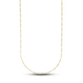 Figaro Chain in Hollow Yellow Gold - 2mm