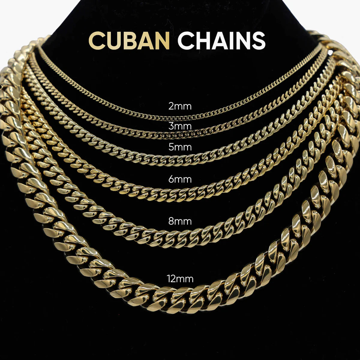 Diamond Prong Cuban Chain in White Gold - 19mm