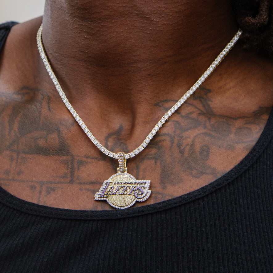 Los Angeles Lakers Official NBA Logo Pendant
