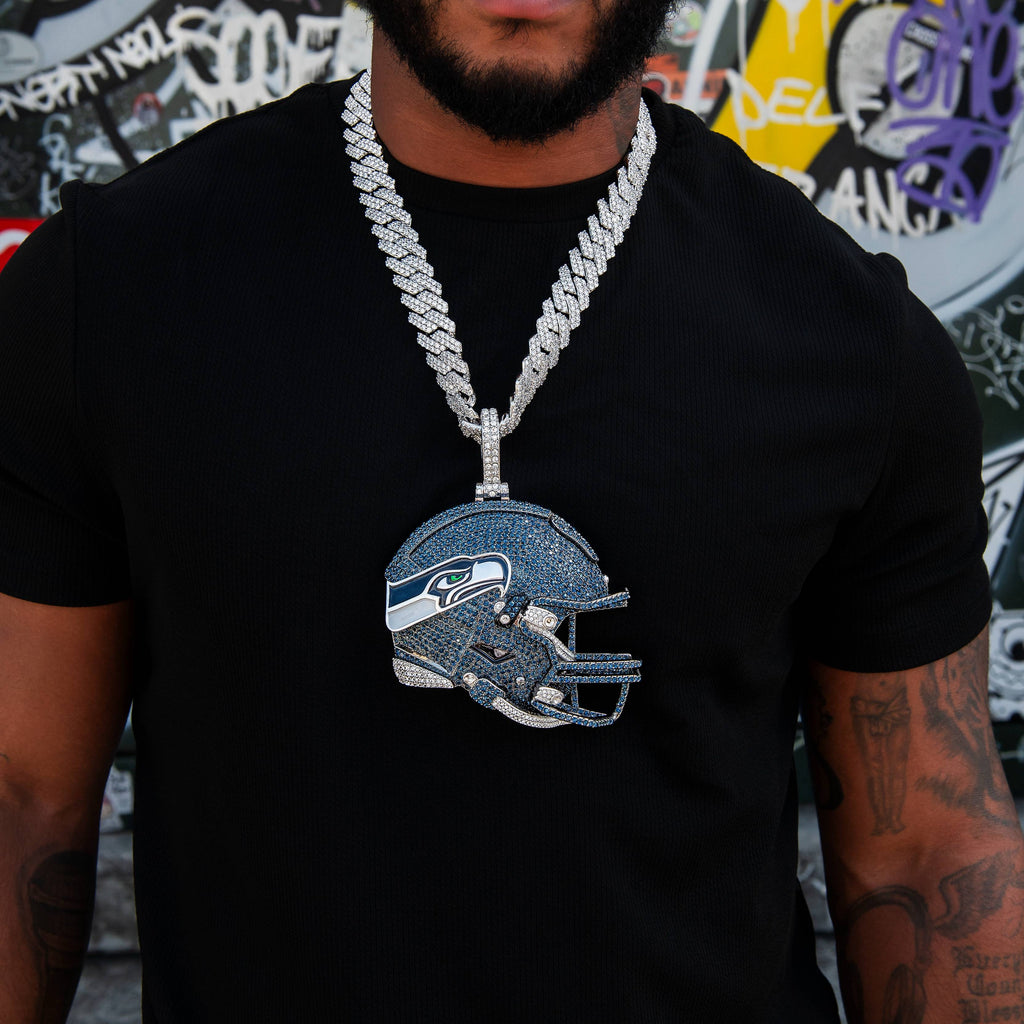 Giant Seattle Seahawks Official NFL Helmet Pendant