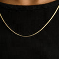 Micro Box Chain in Yellow Gold - 1.5mm
