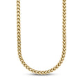 Franco Chain in Hollow Yellow Gold - 6mm