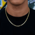 Star Cable Link Chain in Yellow Gold
