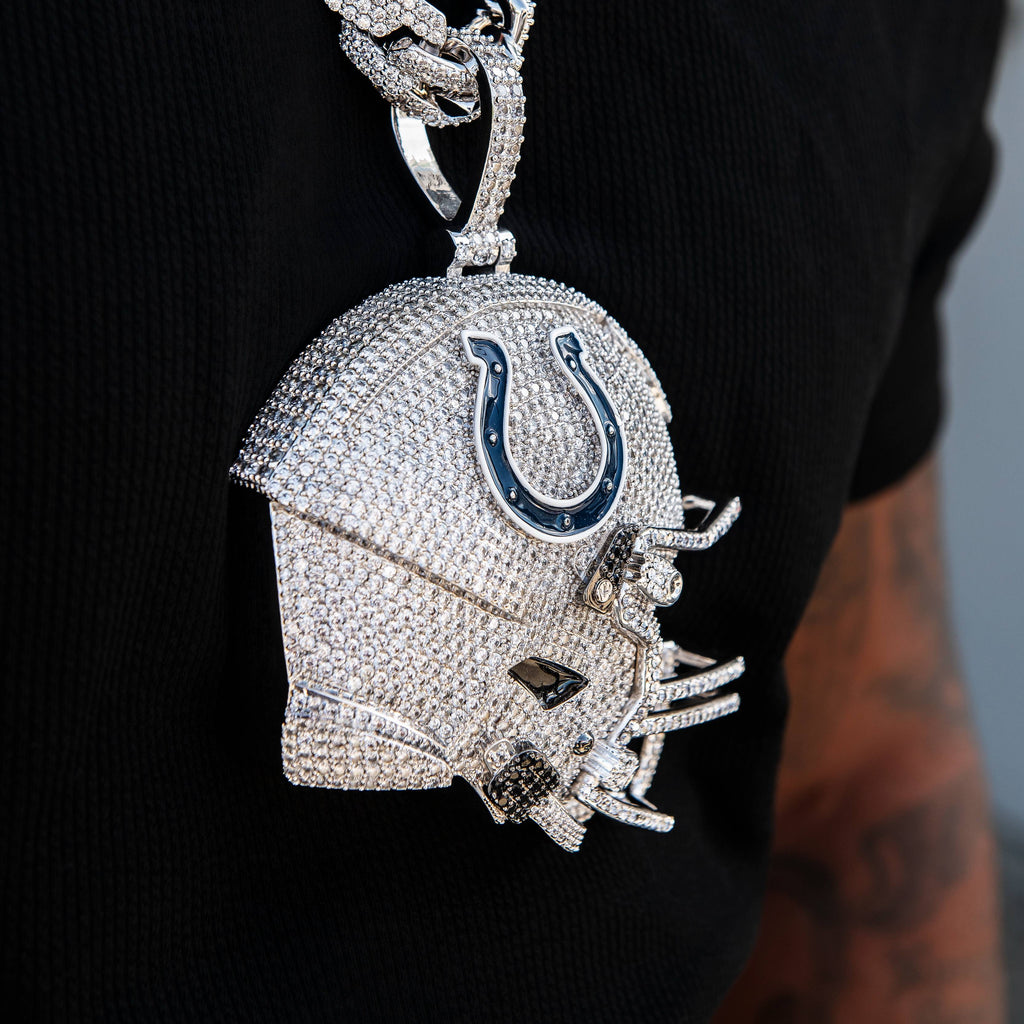 Giant Indianapolis Colts Official NFL Helmet Pendant