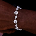 Diamond Halo Tennis Bracelet