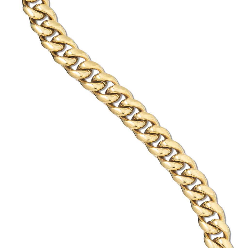 Miami Cuban Chain in Hollow Yellow Gold - 8mm