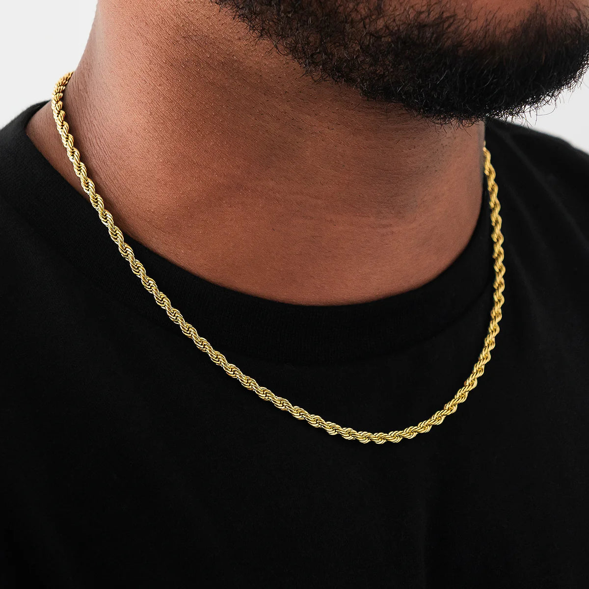 Rope Chain in Yellow Gold - 2mm