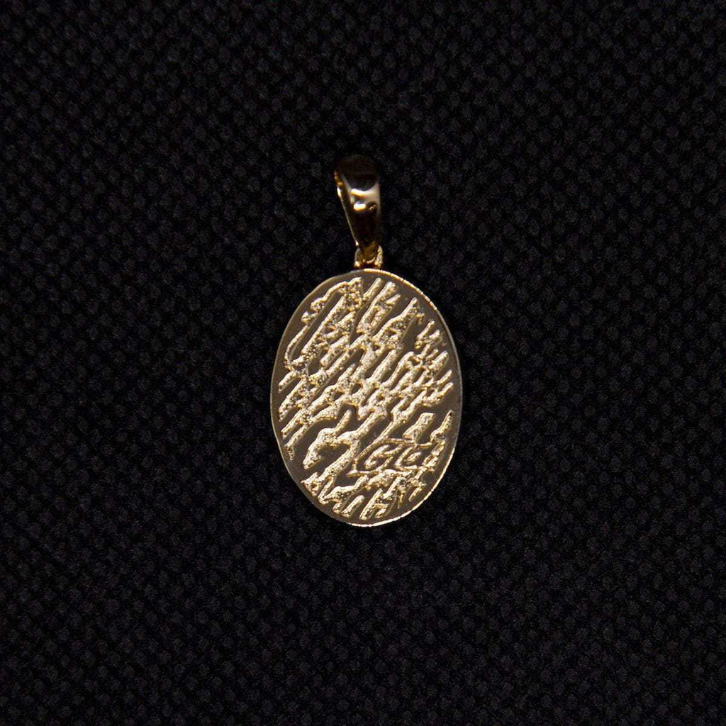 Solid Gold Micro Lady of Guadalupe Pendant