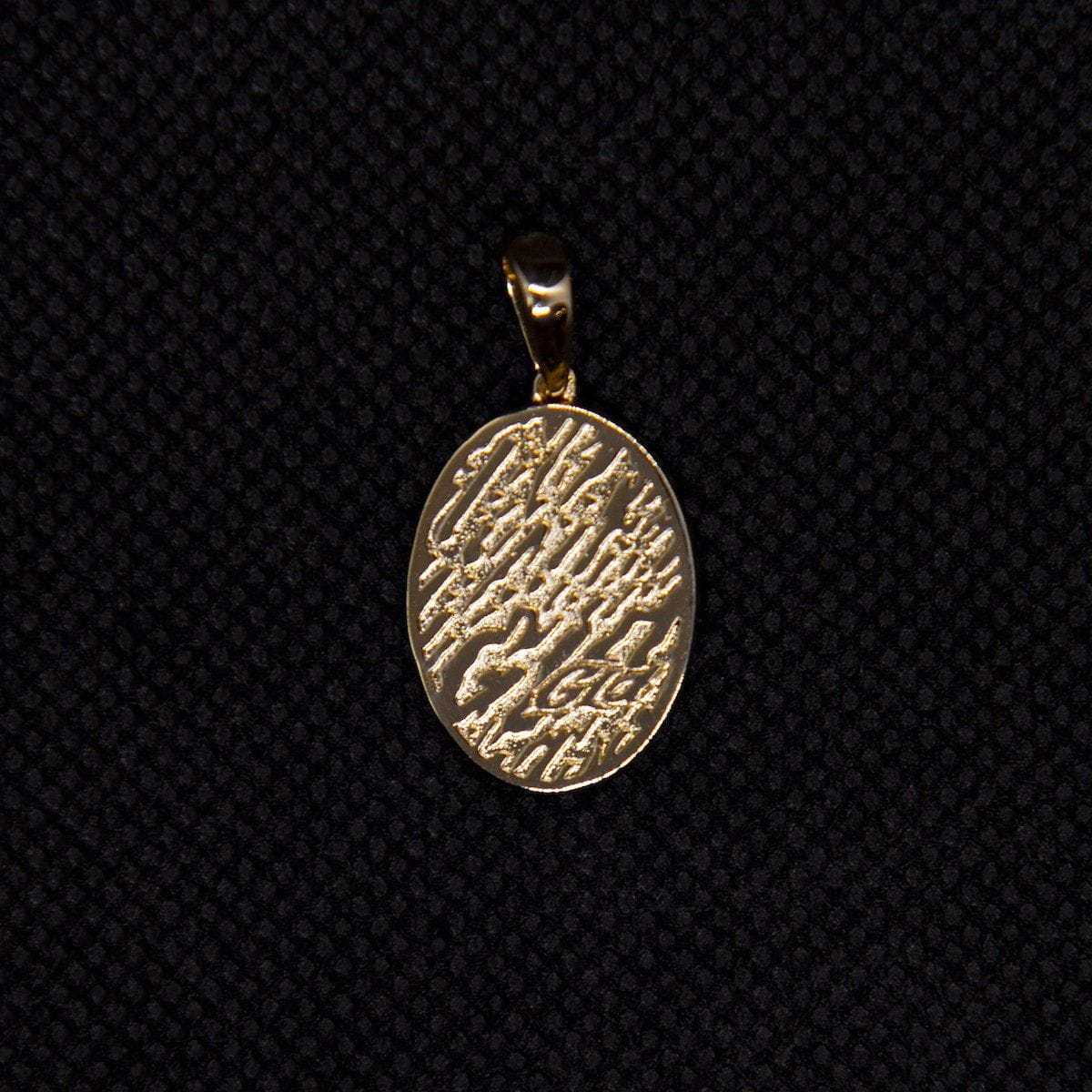 Solid Gold Micro Lady of Guadalupe Pendant