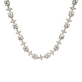 Moissanite Round Stone Star Tennis Chain in Sterling Silver