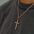 Twisted Rope Pendant in Rose Gold