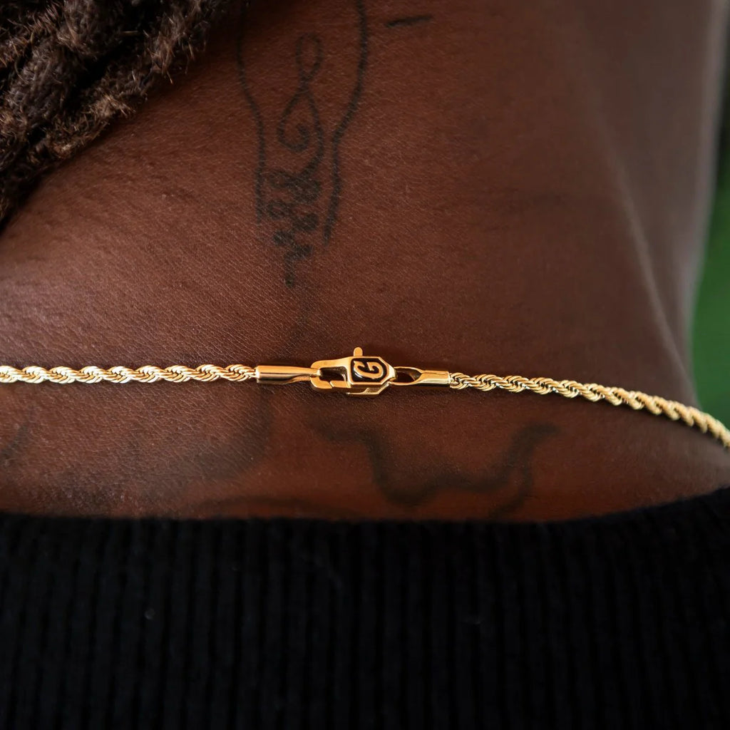 Rope Chain + Bracelet Bundle in Yellow Gold- 2mm