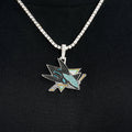 San Jose Sharks Official NHL Logo Pendant in White Gold