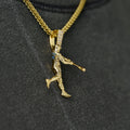 New York Yankees Judge Official MLBPA Polished Batting Pendant in Yellow Gold