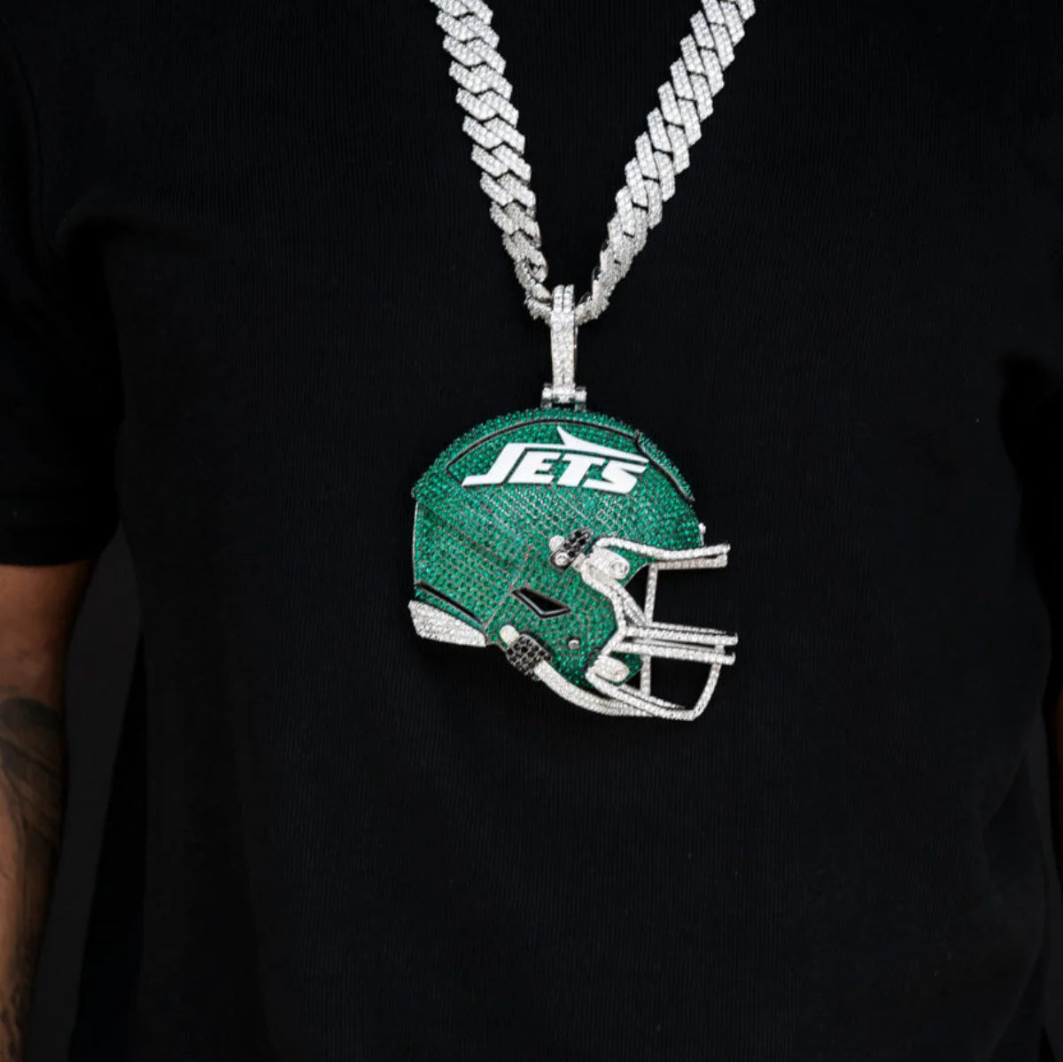 Giant New York Jets Official NFL Helmet Pendant